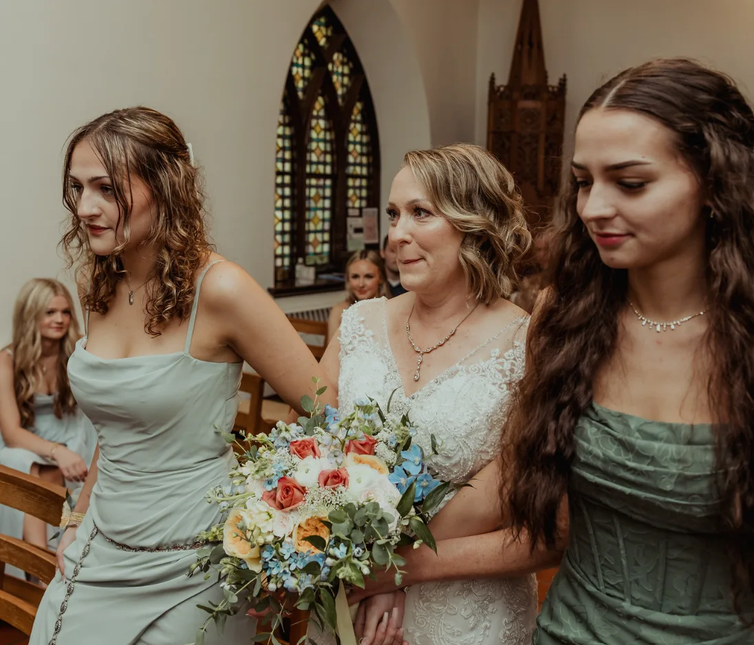blended family with older kids on offbeat wed photo by dutcher photography - What role should your teens & adult children have in your blended family wedding? blended family with older kids on offbeat wed photo by dutcher photography