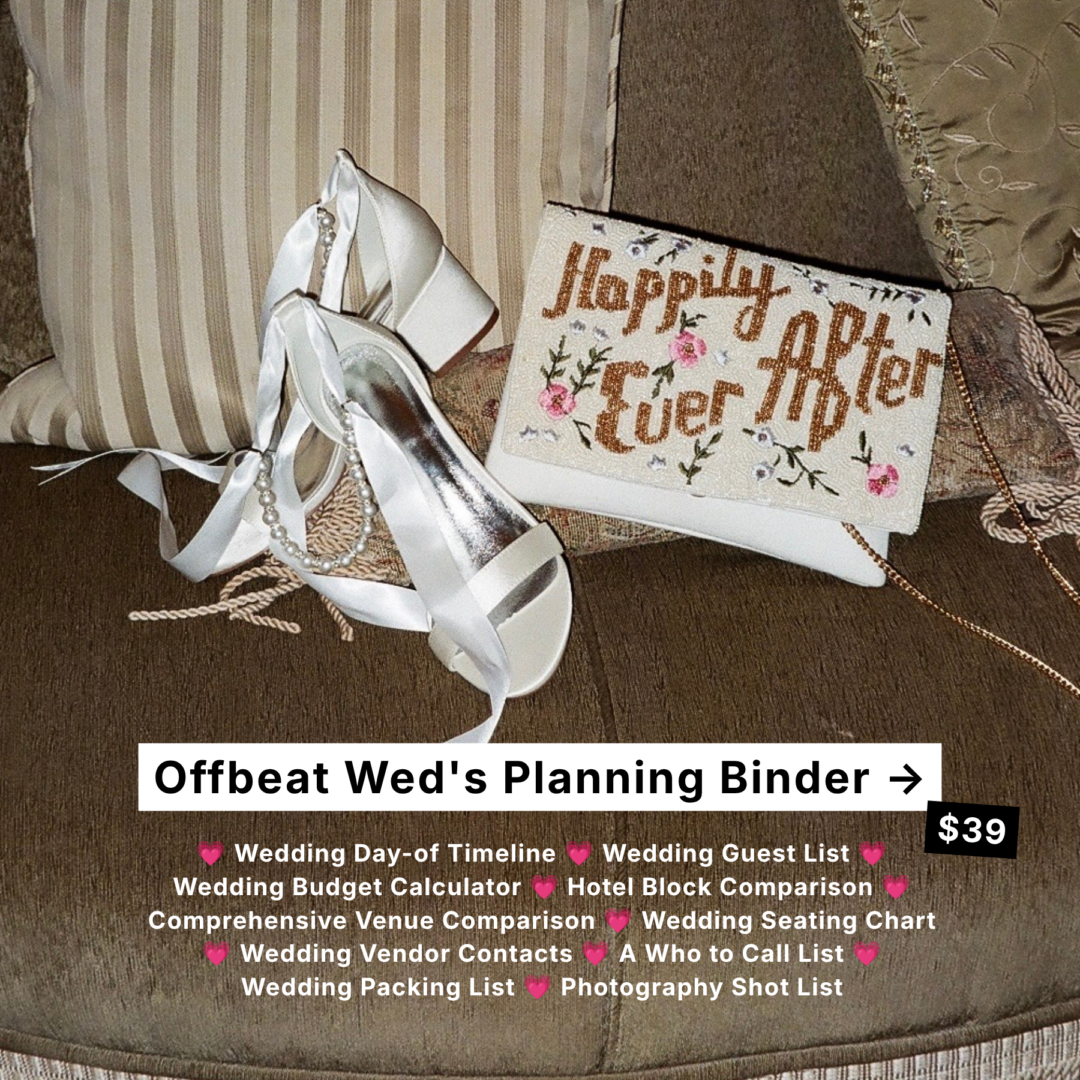 Offbeat Wed’s Planning Binder: Spreadsheets + Checklist